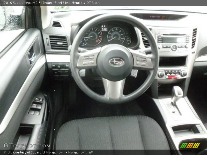 Steel Silver Metallic / Off Black 2010 Subaru Legacy 2.5i Sedan