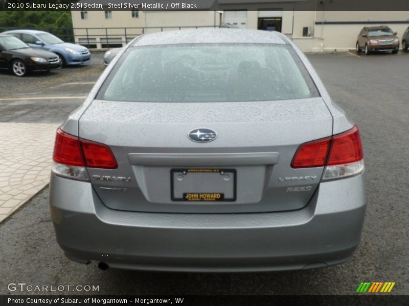 Steel Silver Metallic / Off Black 2010 Subaru Legacy 2.5i Sedan