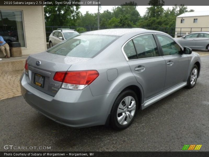 Steel Silver Metallic / Off Black 2010 Subaru Legacy 2.5i Sedan