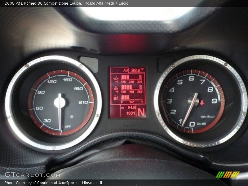  2008 8C Competizione Coupe Coupe Gauges