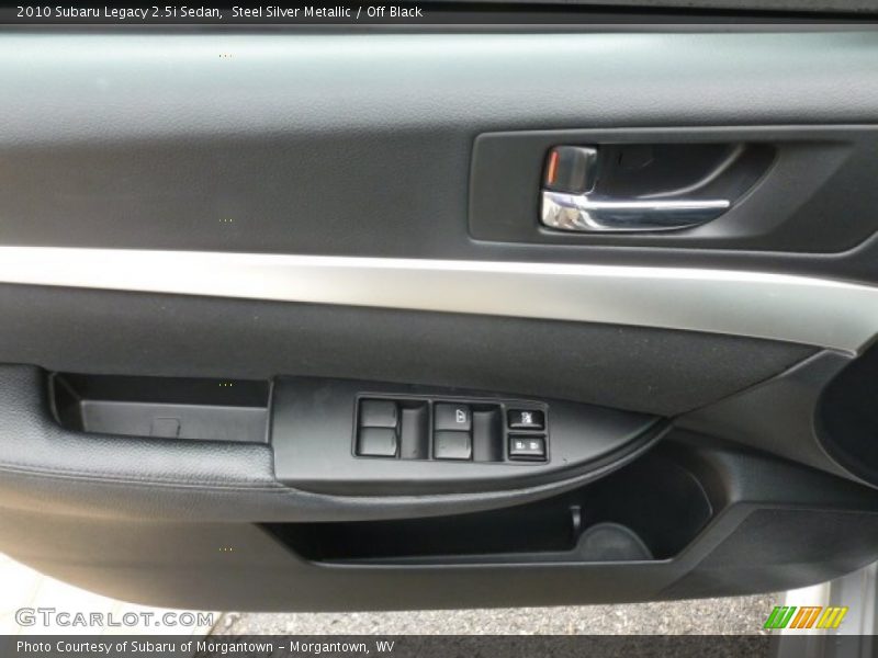 Steel Silver Metallic / Off Black 2010 Subaru Legacy 2.5i Sedan