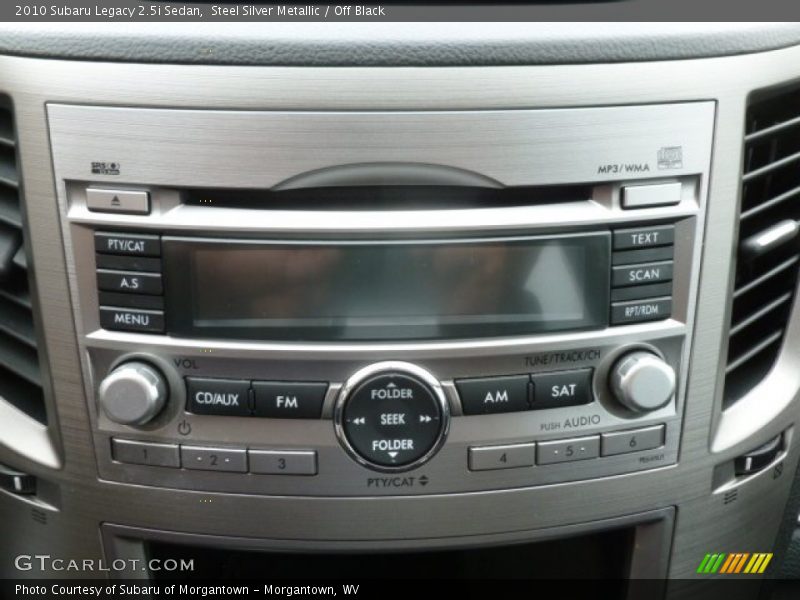 Steel Silver Metallic / Off Black 2010 Subaru Legacy 2.5i Sedan