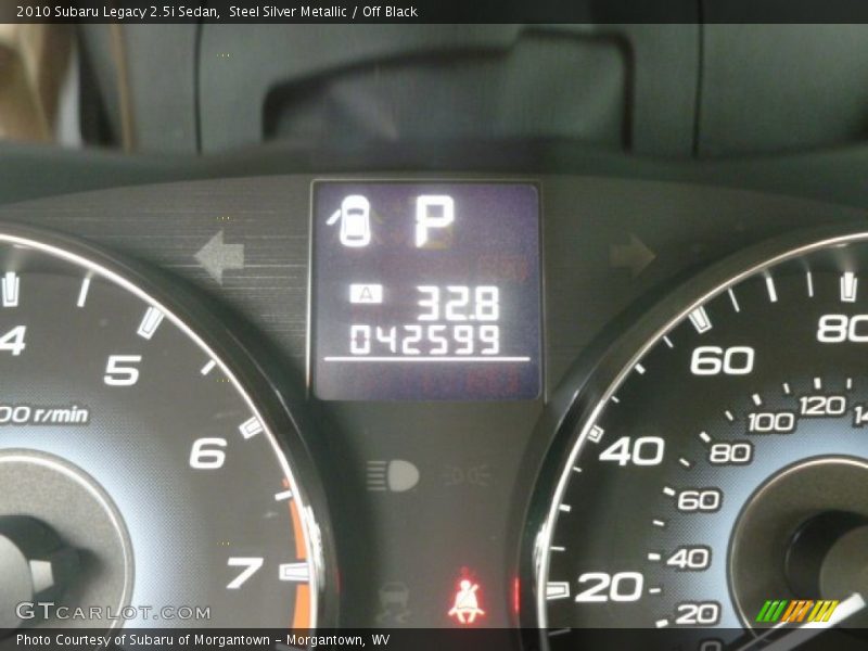Steel Silver Metallic / Off Black 2010 Subaru Legacy 2.5i Sedan