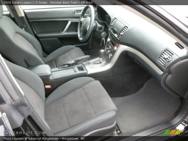 Obsidian Black Pearl / Off Black 2009 Subaru Legacy 2.5i Sedan