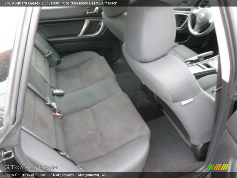 Obsidian Black Pearl / Off Black 2009 Subaru Legacy 2.5i Sedan