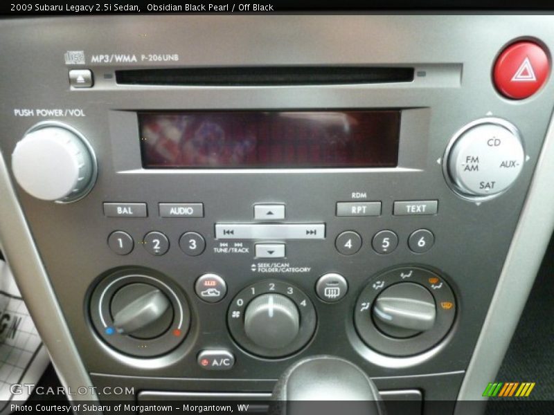 Obsidian Black Pearl / Off Black 2009 Subaru Legacy 2.5i Sedan