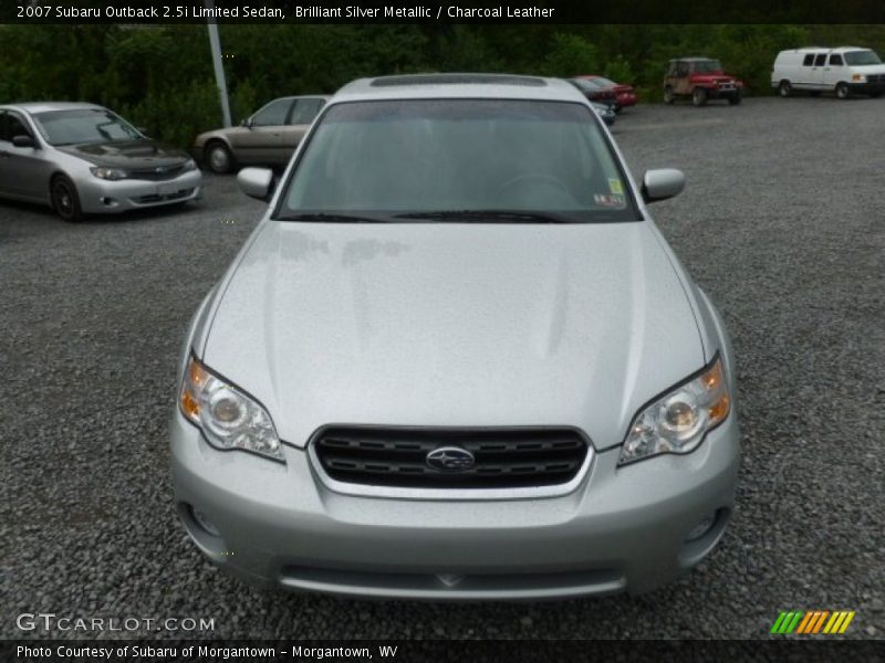 Brilliant Silver Metallic / Charcoal Leather 2007 Subaru Outback 2.5i Limited Sedan