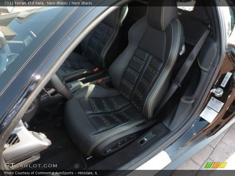  2011 458 Italia Nero (Black) Interior