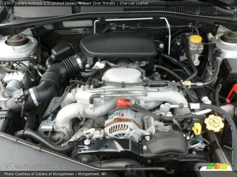 Brilliant Silver Metallic / Charcoal Leather 2007 Subaru Outback 2.5i Limited Sedan