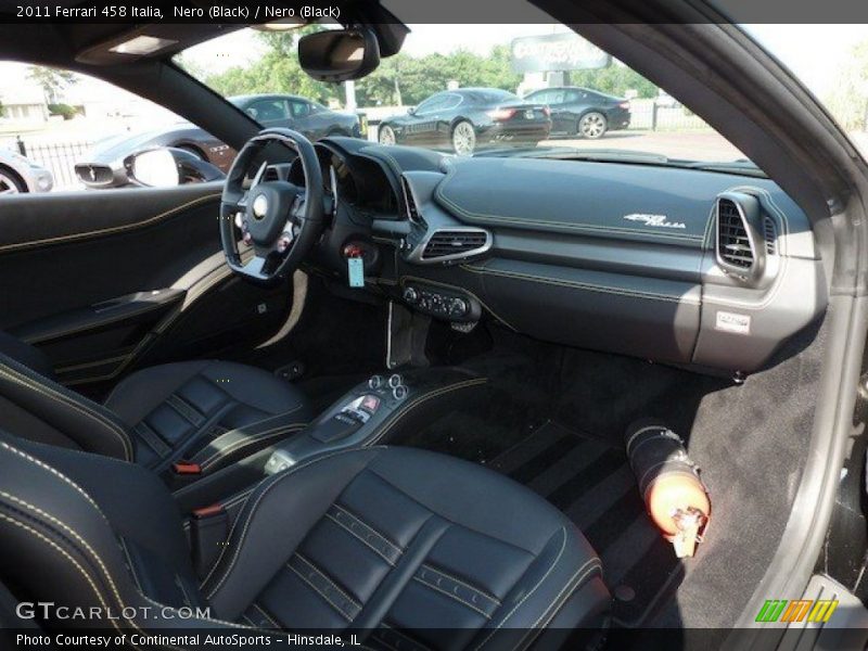  2011 458 Italia Nero (Black) Interior