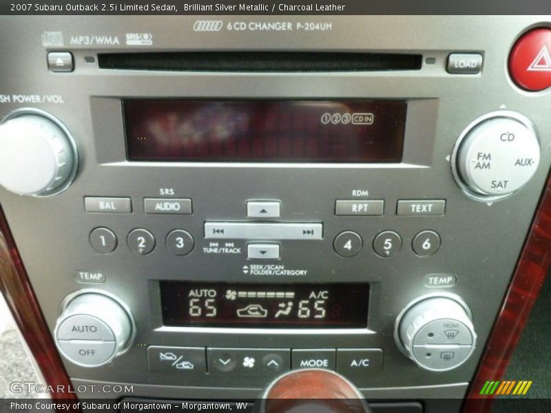 Brilliant Silver Metallic / Charcoal Leather 2007 Subaru Outback 2.5i Limited Sedan