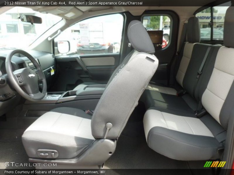  2012 Titan SV King Cab 4x4 Sport Apperance Gray/Charcoal Interior