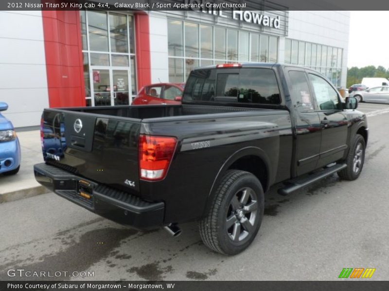 Galaxy Black / Sport Apperance Gray/Charcoal 2012 Nissan Titan SV King Cab 4x4