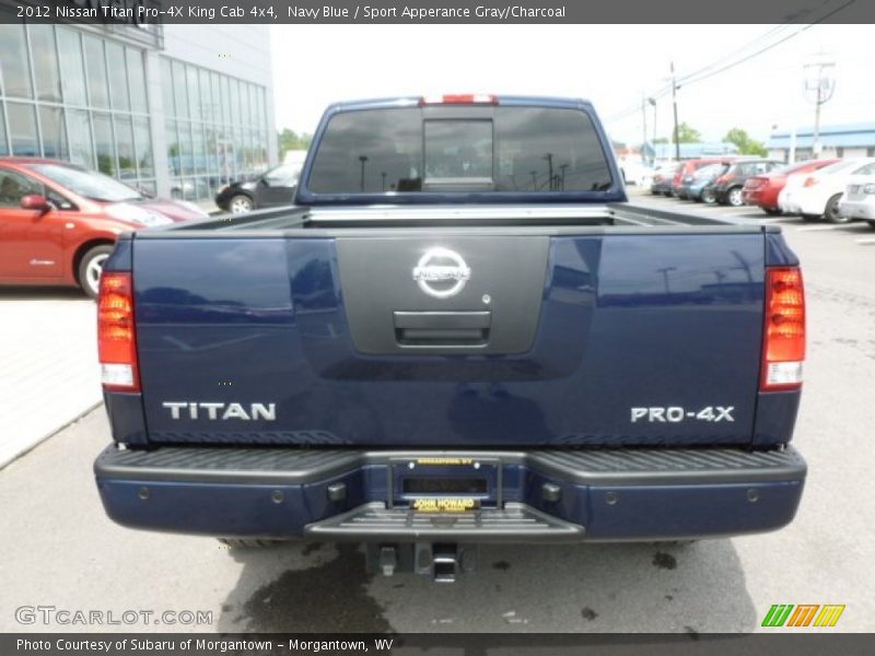 Navy Blue / Sport Apperance Gray/Charcoal 2012 Nissan Titan Pro-4X King Cab 4x4