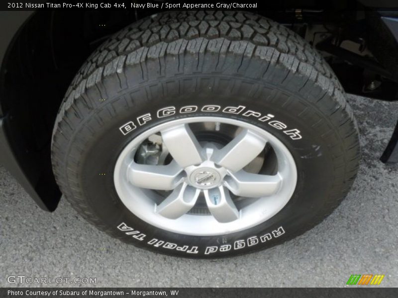 Navy Blue / Sport Apperance Gray/Charcoal 2012 Nissan Titan Pro-4X King Cab 4x4