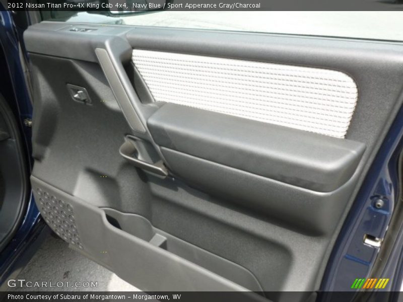 Navy Blue / Sport Apperance Gray/Charcoal 2012 Nissan Titan Pro-4X King Cab 4x4