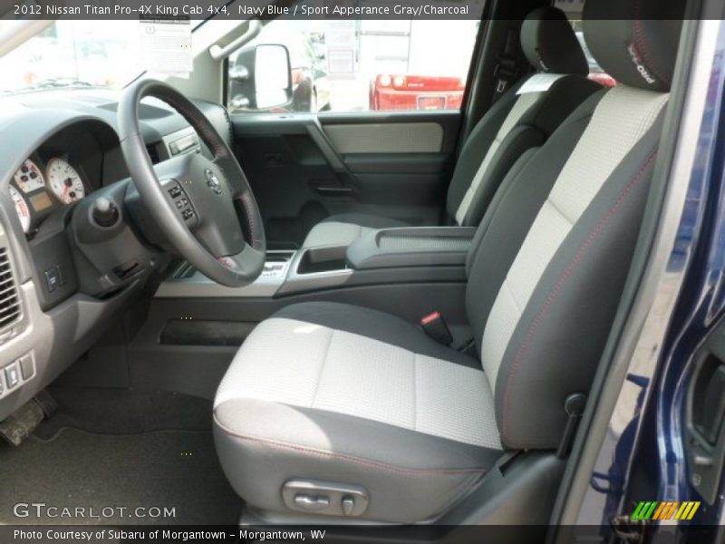 Navy Blue / Sport Apperance Gray/Charcoal 2012 Nissan Titan Pro-4X King Cab 4x4