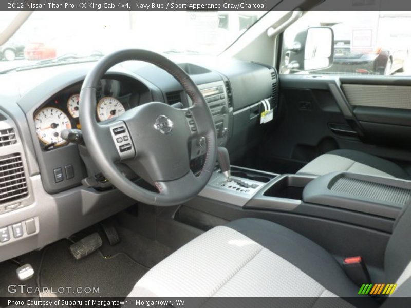 Navy Blue / Sport Apperance Gray/Charcoal 2012 Nissan Titan Pro-4X King Cab 4x4