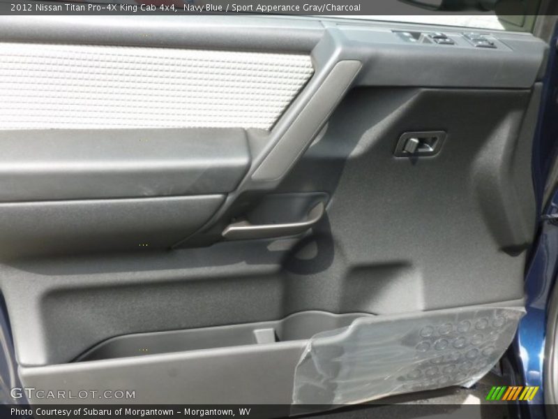 Navy Blue / Sport Apperance Gray/Charcoal 2012 Nissan Titan Pro-4X King Cab 4x4