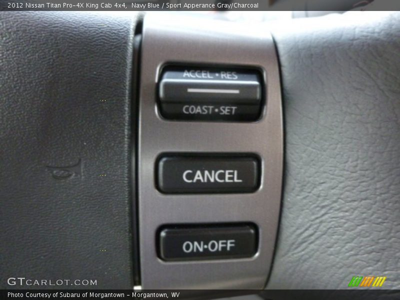 Navy Blue / Sport Apperance Gray/Charcoal 2012 Nissan Titan Pro-4X King Cab 4x4