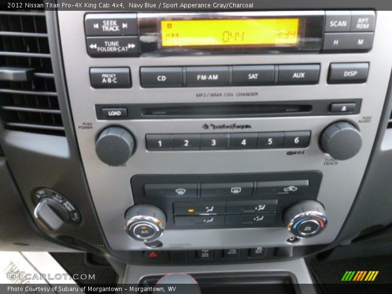 Navy Blue / Sport Apperance Gray/Charcoal 2012 Nissan Titan Pro-4X King Cab 4x4