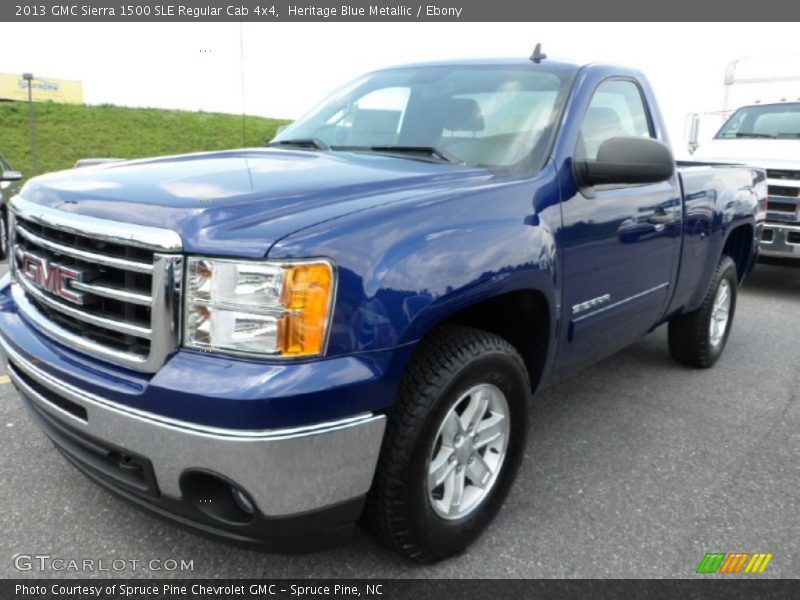 Heritage Blue Metallic / Ebony 2013 GMC Sierra 1500 SLE Regular Cab 4x4