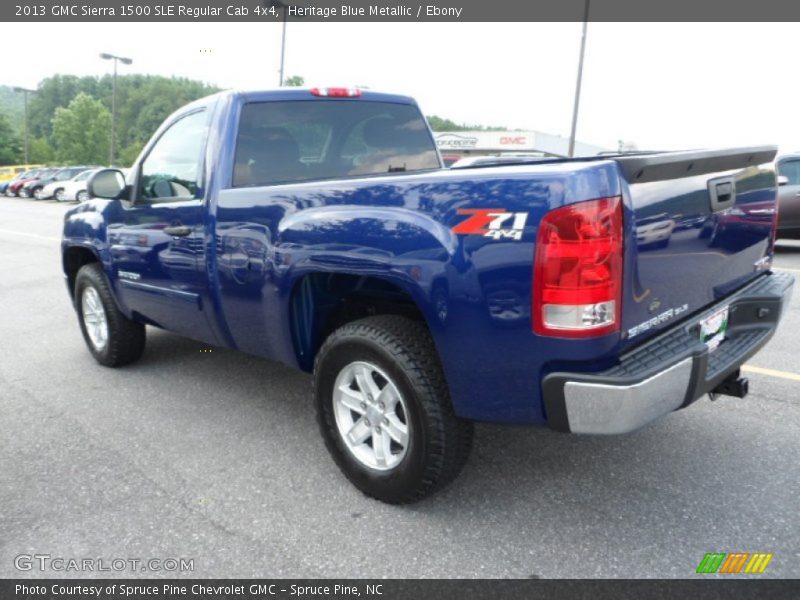 Heritage Blue Metallic / Ebony 2013 GMC Sierra 1500 SLE Regular Cab 4x4