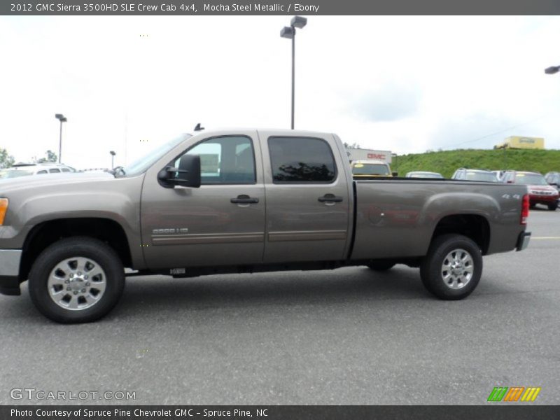 Mocha Steel Metallic / Ebony 2012 GMC Sierra 3500HD SLE Crew Cab 4x4