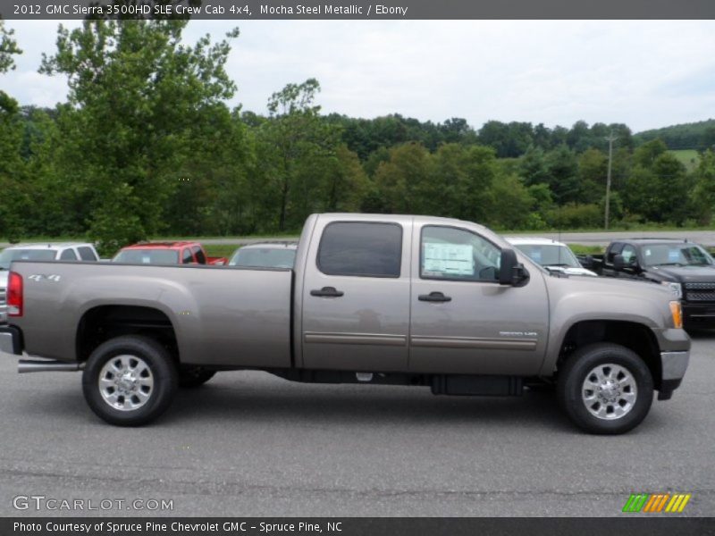 Mocha Steel Metallic / Ebony 2012 GMC Sierra 3500HD SLE Crew Cab 4x4