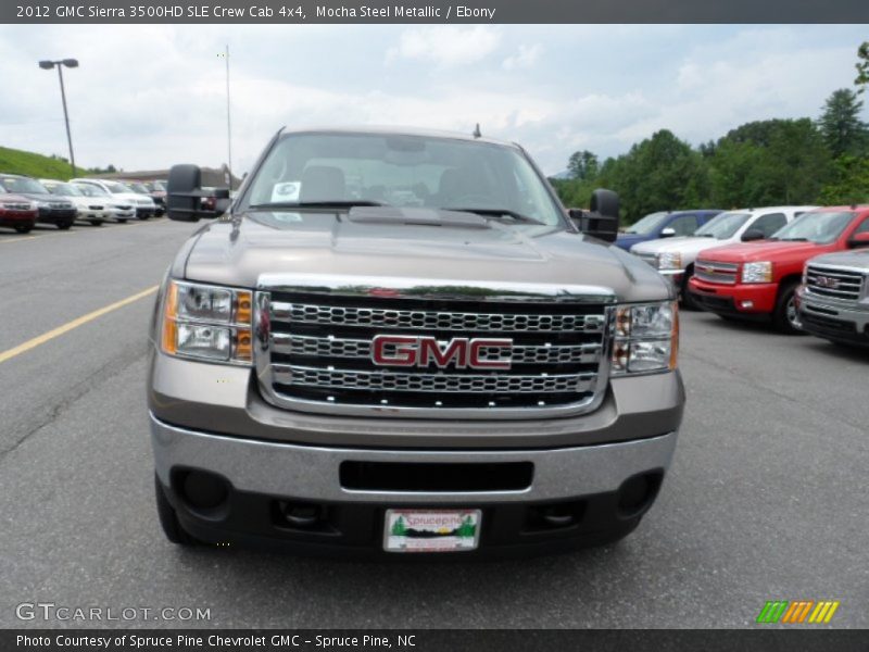 Mocha Steel Metallic / Ebony 2012 GMC Sierra 3500HD SLE Crew Cab 4x4