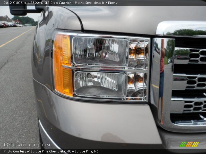 Mocha Steel Metallic / Ebony 2012 GMC Sierra 3500HD SLE Crew Cab 4x4