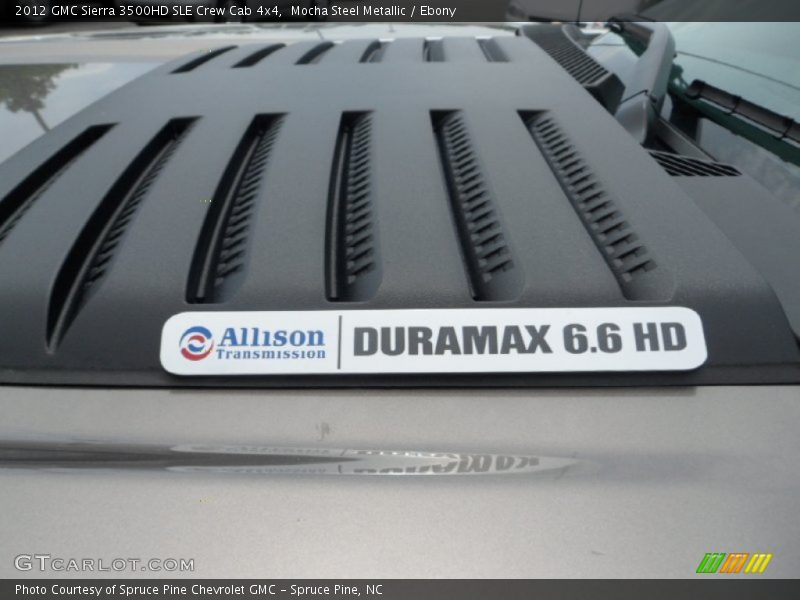 Mocha Steel Metallic / Ebony 2012 GMC Sierra 3500HD SLE Crew Cab 4x4
