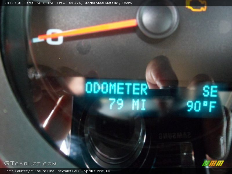 Mocha Steel Metallic / Ebony 2012 GMC Sierra 3500HD SLE Crew Cab 4x4