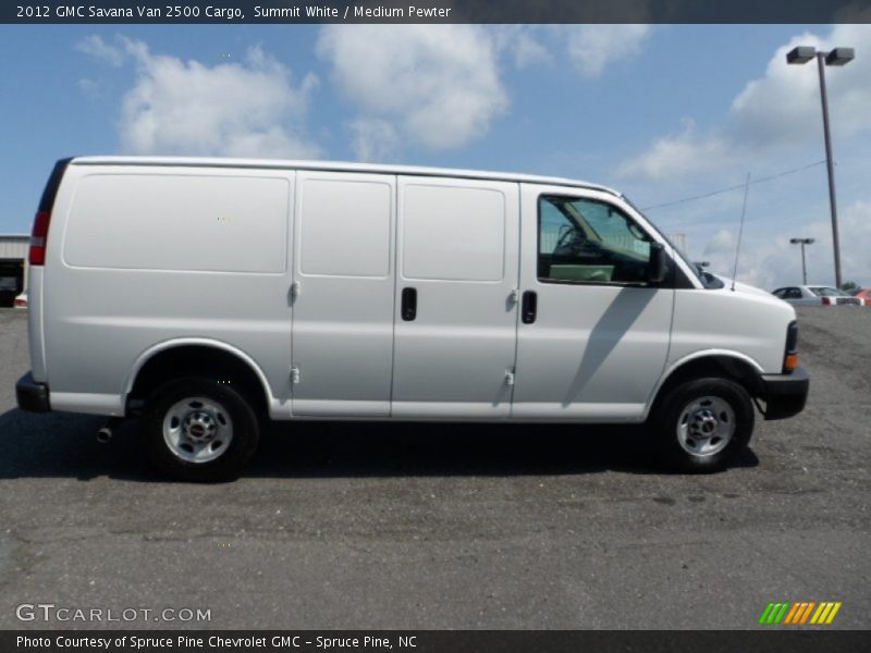 Summit White / Medium Pewter 2012 GMC Savana Van 2500 Cargo