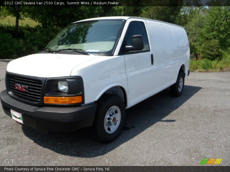 Summit White / Medium Pewter 2012 GMC Savana Van 2500 Cargo