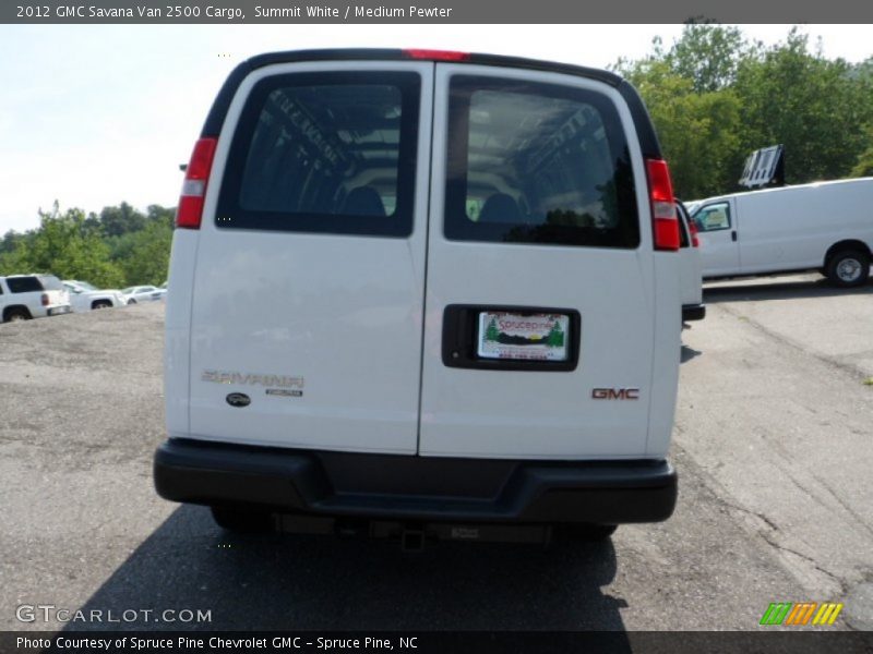 Summit White / Medium Pewter 2012 GMC Savana Van 2500 Cargo