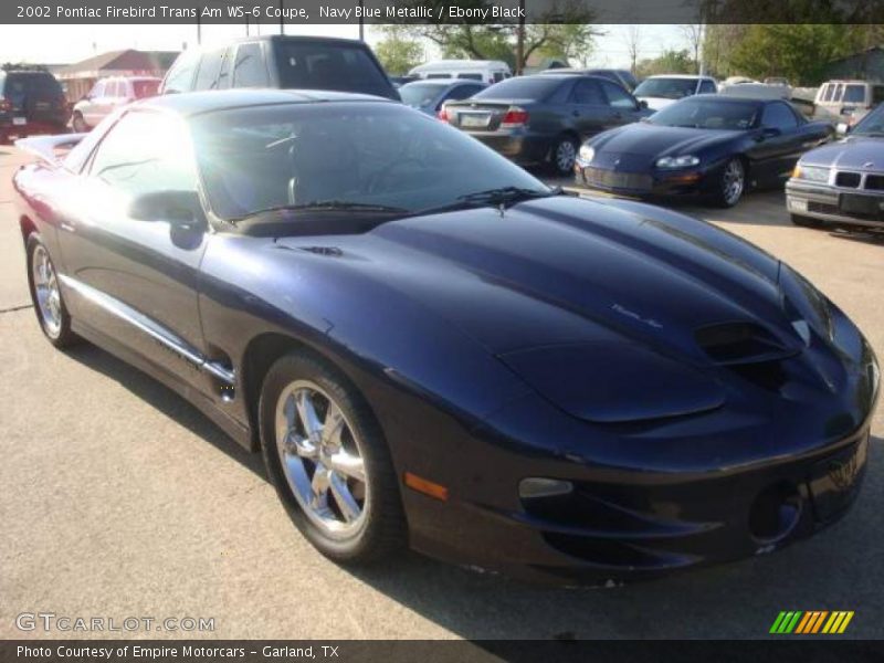 Navy Blue Metallic / Ebony Black 2002 Pontiac Firebird Trans Am WS-6 Coupe
