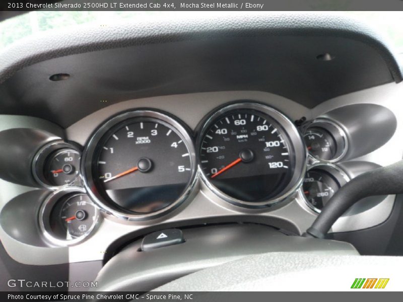 Mocha Steel Metallic / Ebony 2013 Chevrolet Silverado 2500HD LT Extended Cab 4x4