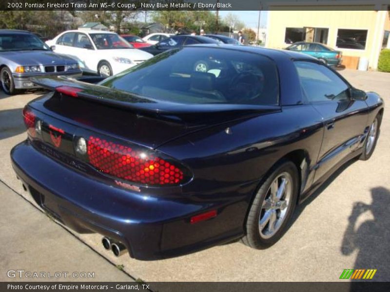 Navy Blue Metallic / Ebony Black 2002 Pontiac Firebird Trans Am WS-6 Coupe