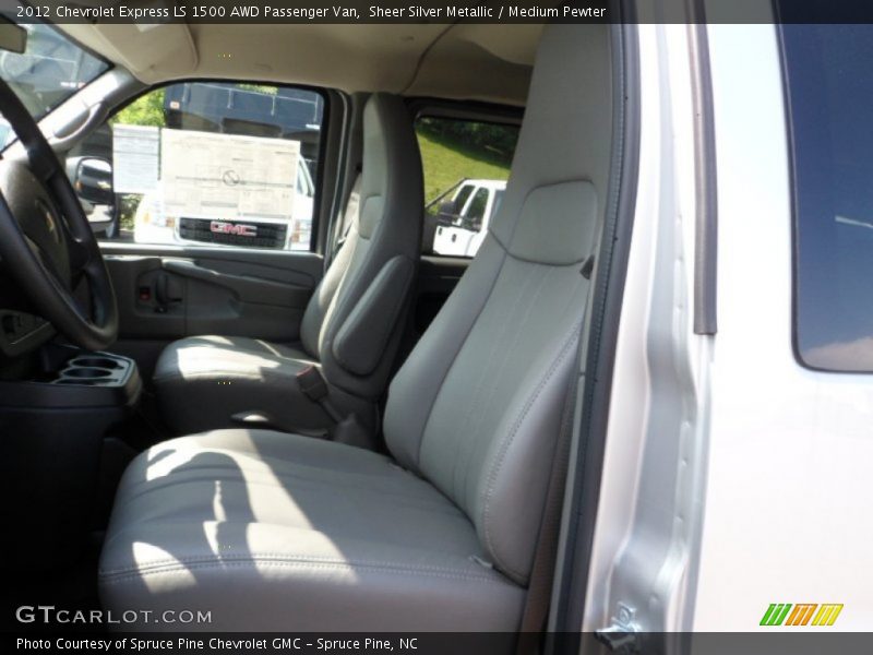 Sheer Silver Metallic / Medium Pewter 2012 Chevrolet Express LS 1500 AWD Passenger Van