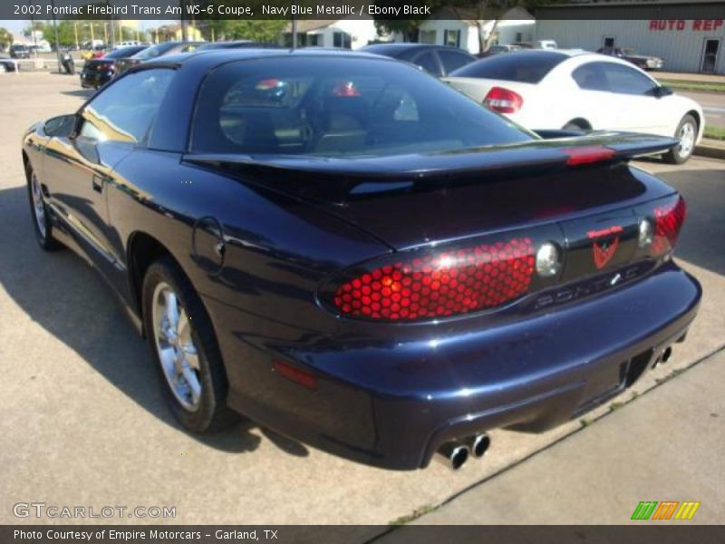 Navy Blue Metallic / Ebony Black 2002 Pontiac Firebird Trans Am WS-6 Coupe