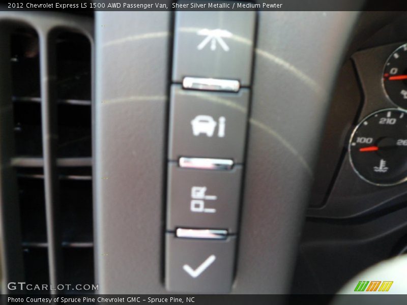 Controls of 2012 Express LS 1500 AWD Passenger Van