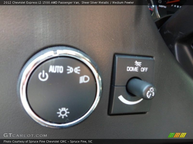 Controls of 2012 Express LS 1500 AWD Passenger Van