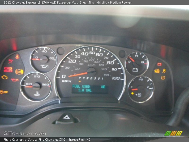  2012 Express LS 1500 AWD Passenger Van LS 1500 AWD Passenger Van Gauges