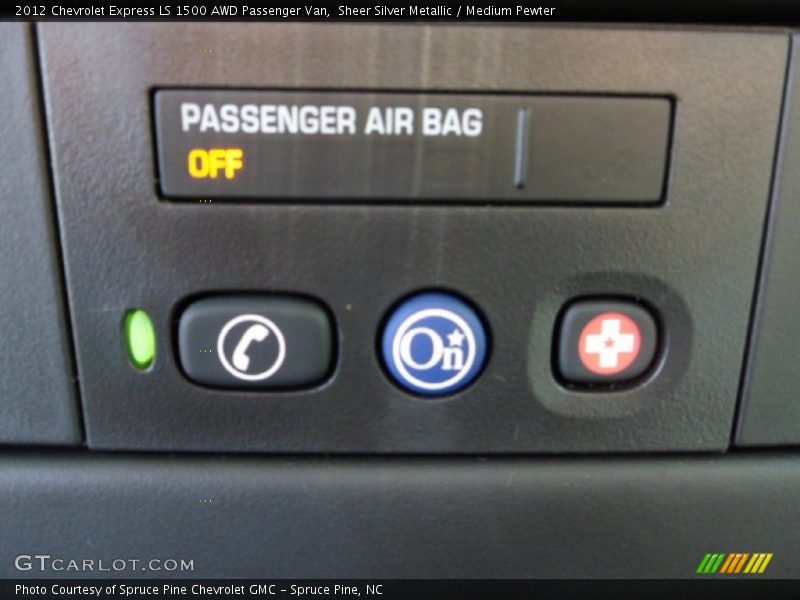 Controls of 2012 Express LS 1500 AWD Passenger Van