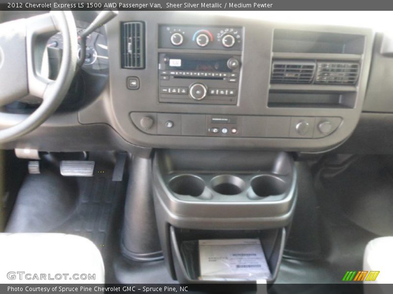 Sheer Silver Metallic / Medium Pewter 2012 Chevrolet Express LS 1500 AWD Passenger Van