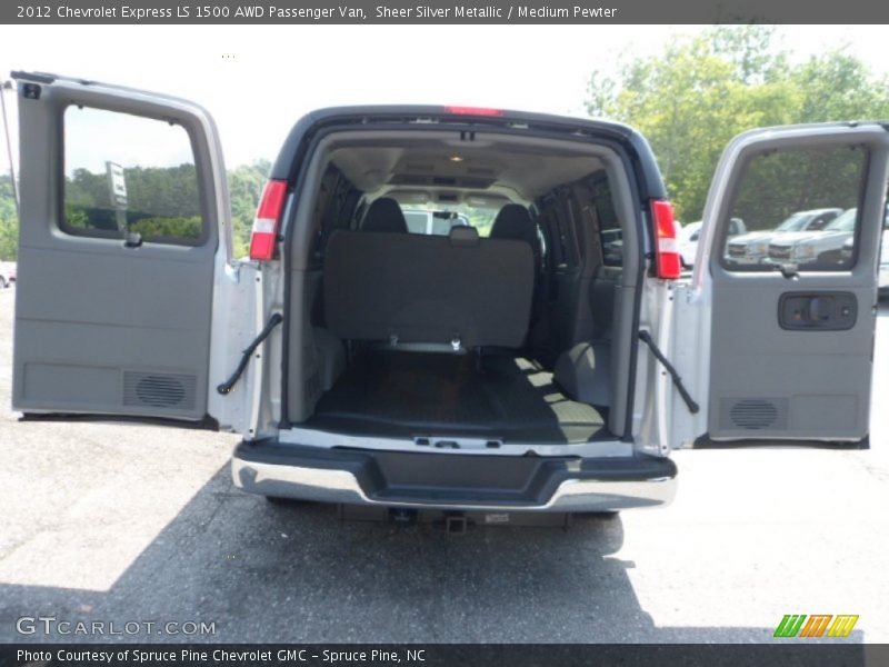 Sheer Silver Metallic / Medium Pewter 2012 Chevrolet Express LS 1500 AWD Passenger Van