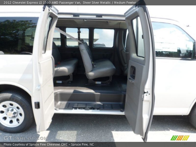 Sheer Silver Metallic / Medium Pewter 2012 Chevrolet Express LS 1500 AWD Passenger Van