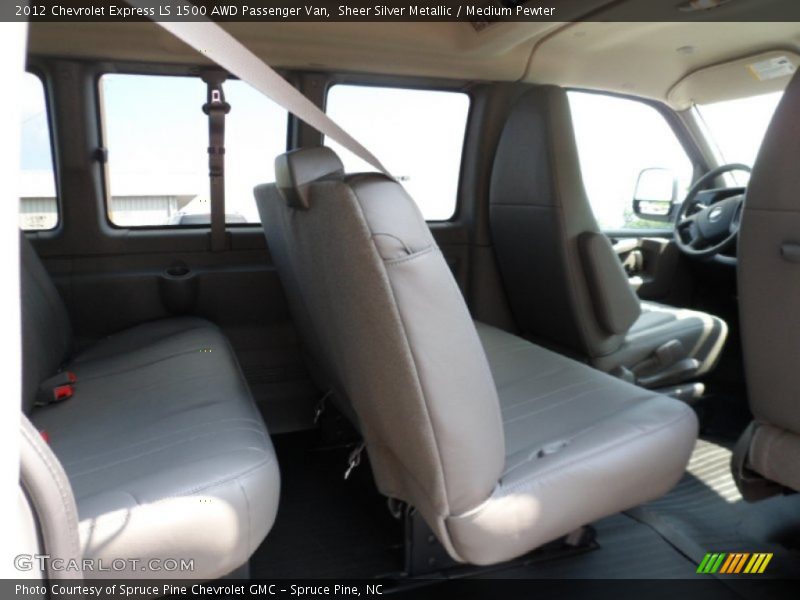 Sheer Silver Metallic / Medium Pewter 2012 Chevrolet Express LS 1500 AWD Passenger Van