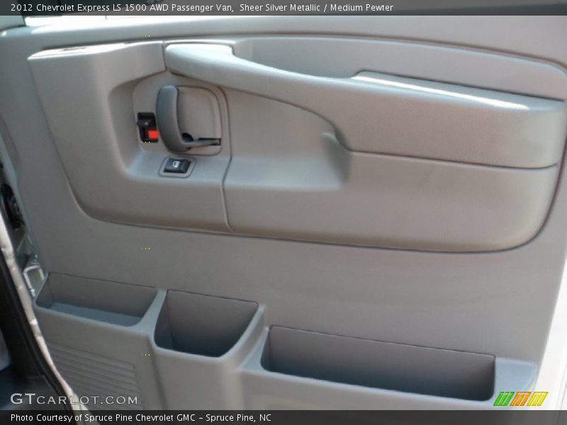Sheer Silver Metallic / Medium Pewter 2012 Chevrolet Express LS 1500 AWD Passenger Van